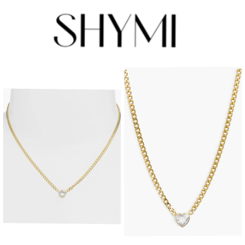 SHYMI Fancy Bezel Pendant Necklace